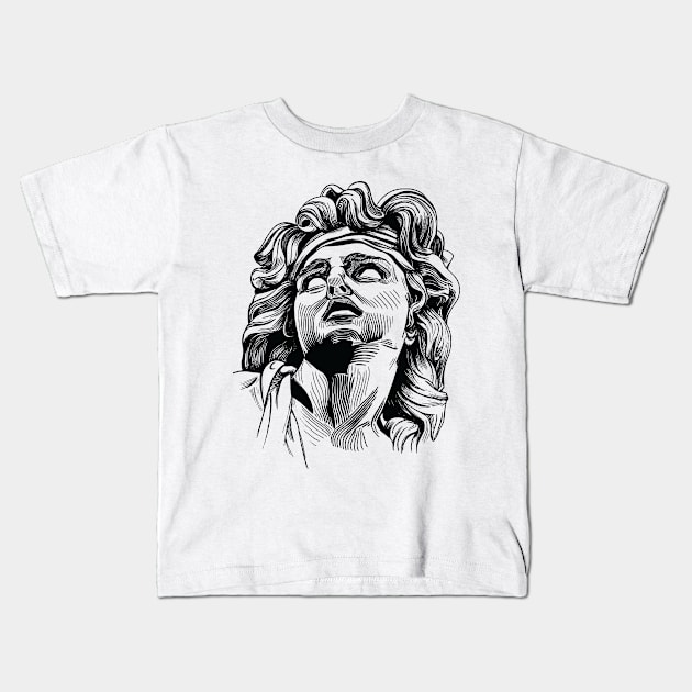 A sculpture from Louvre Kids T-Shirt by ycapkinn 